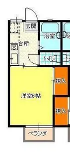 サニーハイツ【1階】の間取り
