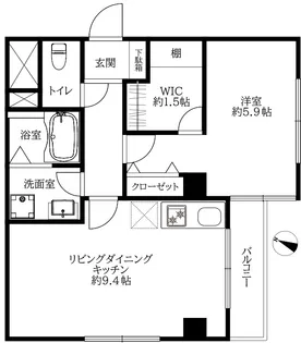 DEMICILE YOYOHATA【4階】の間取り