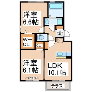 アビテボナール【2階】の間取り