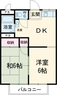 スカイハイツ西之島【2階】の間取り