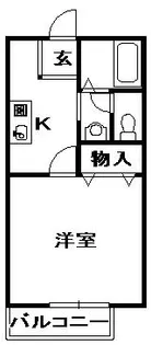 ラフィーネ三田【2階】の間取り