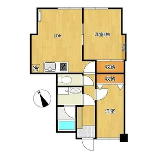 厚木マイプラザA棟【2階】の間取り