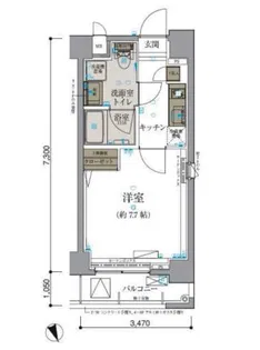 リヴシティ本郷【3階】の間取り