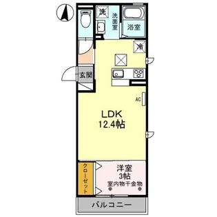 フェリオ II【1階】の間取り