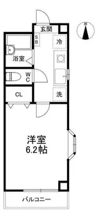 クレセントセピアル【2階】の間取り