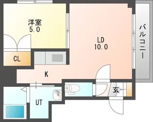 ナチュレ白石【3階】の間取り