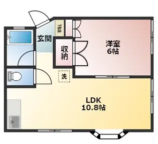 ケンズ坂田【1階】の間取り