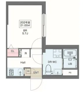 コンポジット清澄イースト【2階】の間取り