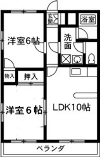 ホワイトヴィラ【1階】の間取り