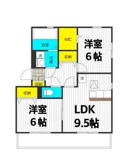 フォンテーヌブロー【2階】の間取り