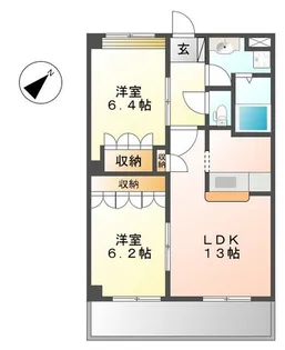 ハイツ ルミエール【2階】の間取り