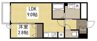 月光江波東 弐番館【1階】の間取り