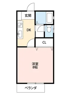 1Kの間取り画像