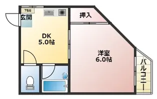 第6大津ビル【2階】の間取り