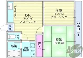ドミールカノ【2階】の間取り