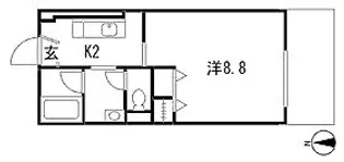 フローレンスココネ【2階】の間取り