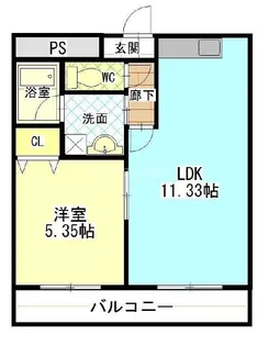 サウスコート【5階】の間取り