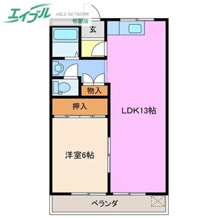林ビル【2階】の間取り