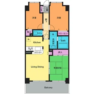 ダイアパレス本厚木ラ・クラッセ【12階】の間取り