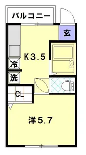平和ハイツ【1階】の間取り