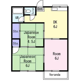 ルーラルハイムB【2階】の間取り