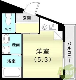 サンマリン名谷【3階】の間取り