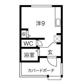 赤羽根サーフベースA棟【1階】の間取り