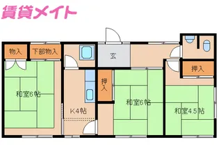 三重県鈴鹿市長太栄町1【一戸建】の間取り