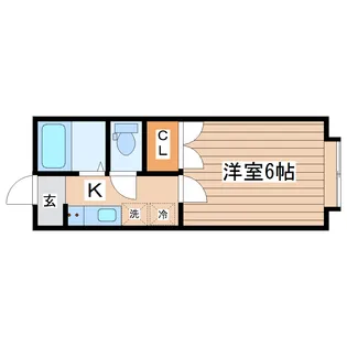 alba八乙女【1階】の間取り