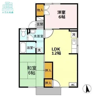 オレンジハウス B棟【1階】の間取り