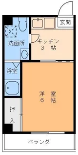 1Kの間取り画像