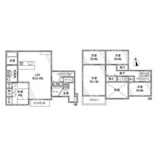 愛知県刈谷市泉田町【一戸建】の間取り