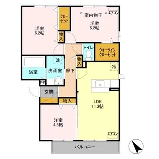 グレイス A【2階】の間取り