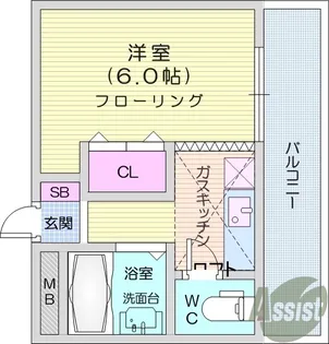 グレイスコート【2階】の間取り