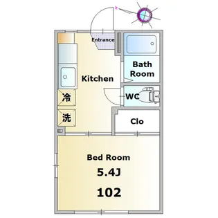 ビエリードーム【1階】の間取り