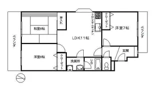 パールハイツ【2階】の間取り