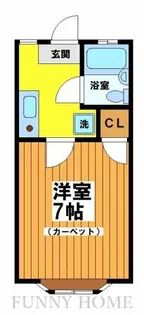 西垣アパート【1階】の間取り