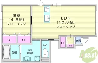 ルナ・ピエーナ2【1階】の間取り