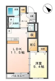 広島県福山市山手町7【アパート】の間取り