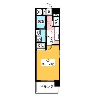 K・Sマンション【1階】の間取り