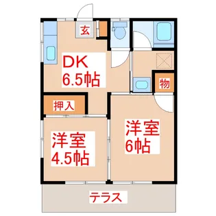 モリハイツ【1階】の間取り