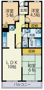 アンリベールII【3階】の間取り