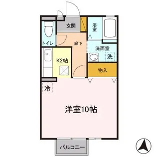 埼玉県春日部市梅田2【アパート】の間取り