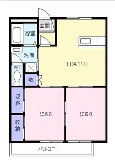 シェルブール【1階】の間取り