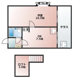 ヨーロピアン西明石【2階】の間取り