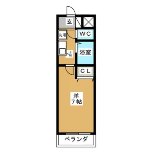 ベルデ行徳【1階】の間取り