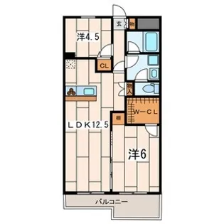 パラシオン栄昇【4階】の間取り