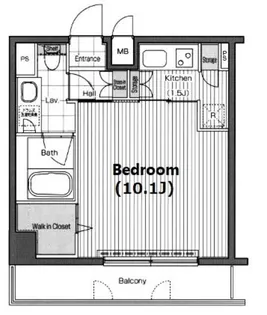 東京都港区芝5【マンション】の間取り