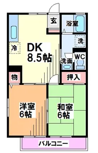 東京都国分寺市西町3【アパート】の間取り