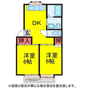 サンハイツ【2階】の間取り